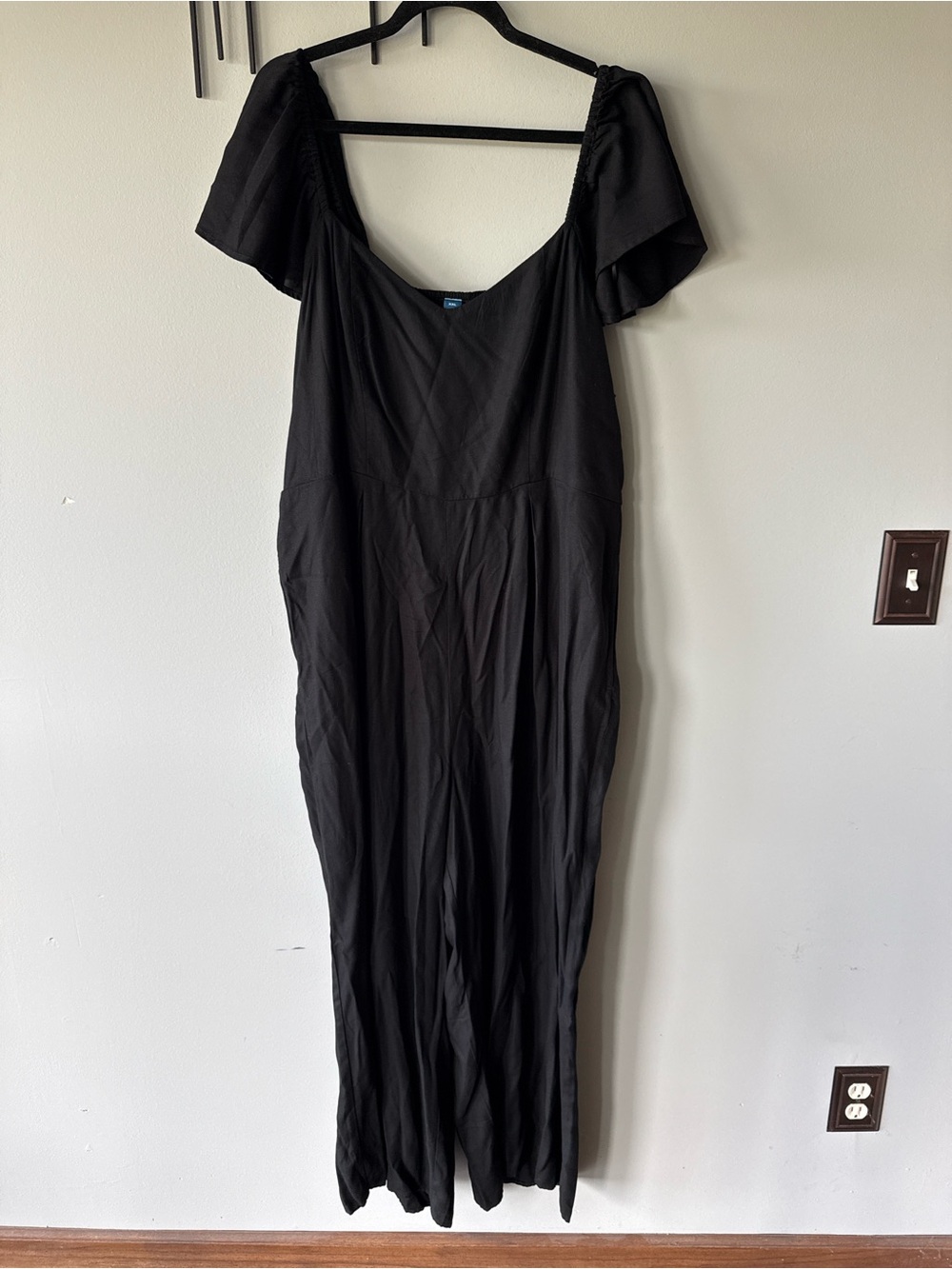 Old Navy Black Off-Shoulder Jumpsuit
